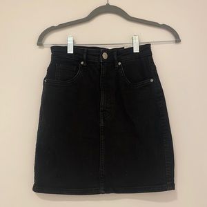 NWT Zara Black Jean Skirt